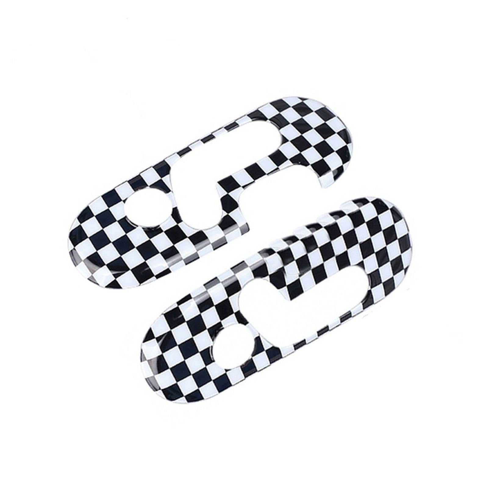 Vexilon for MINI, F60, Countryman F60, for MINI, Cooper F60 Auto for Sitz, Aufkleber for die Abdeckung des Bedienfelds, Cooper-Zubehör Lüftungsgitter fürs Auto(Checker) von Vexilon