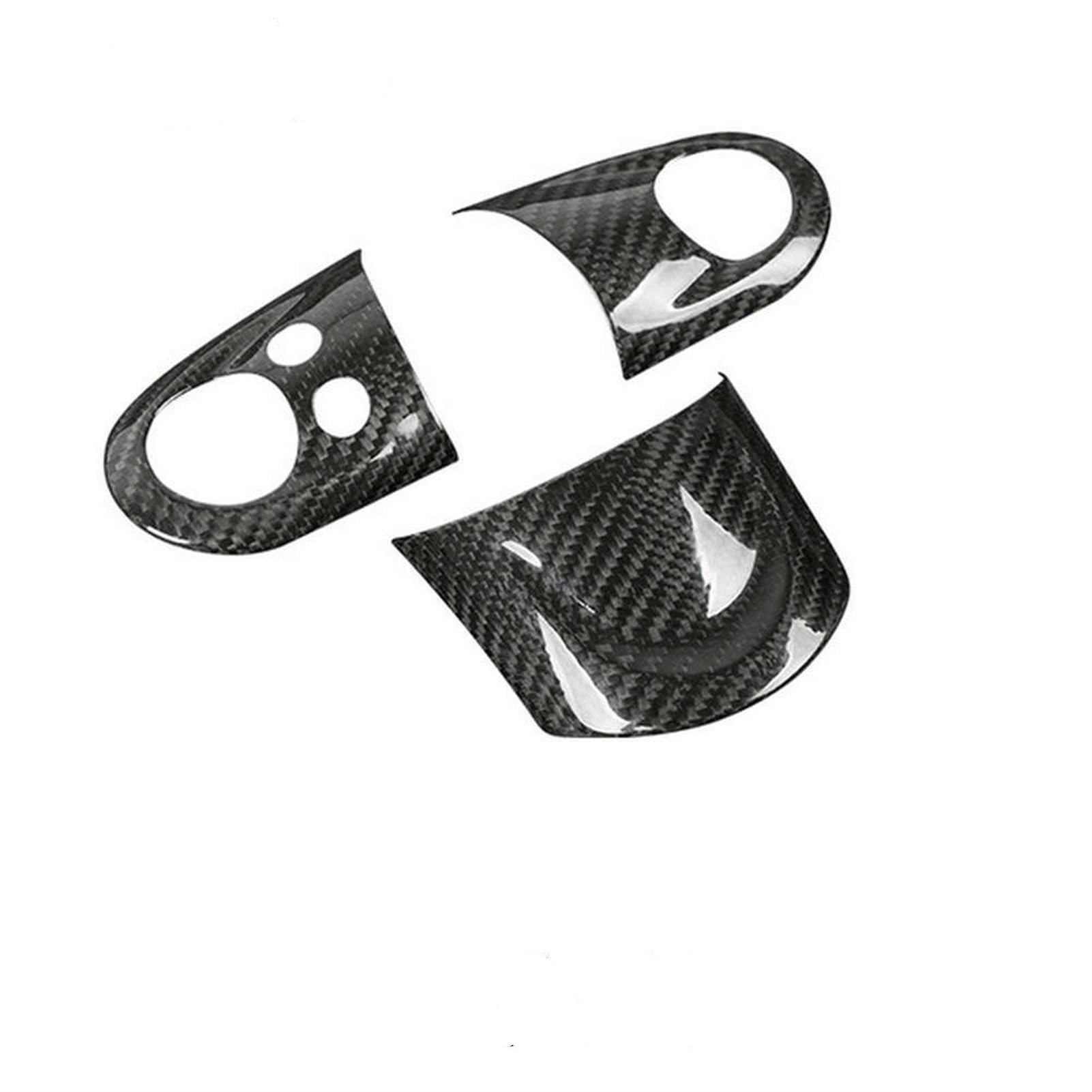 Vexilon for Mini, R56 R55 R57 R58 R59 R60 R61 Zubehör Auto Lenkrad Kohlefaser Aufkleber Dekoration Abdeckung, Cooper Teile Lüftungsgitter fürs Auto(Black) von Vexilon