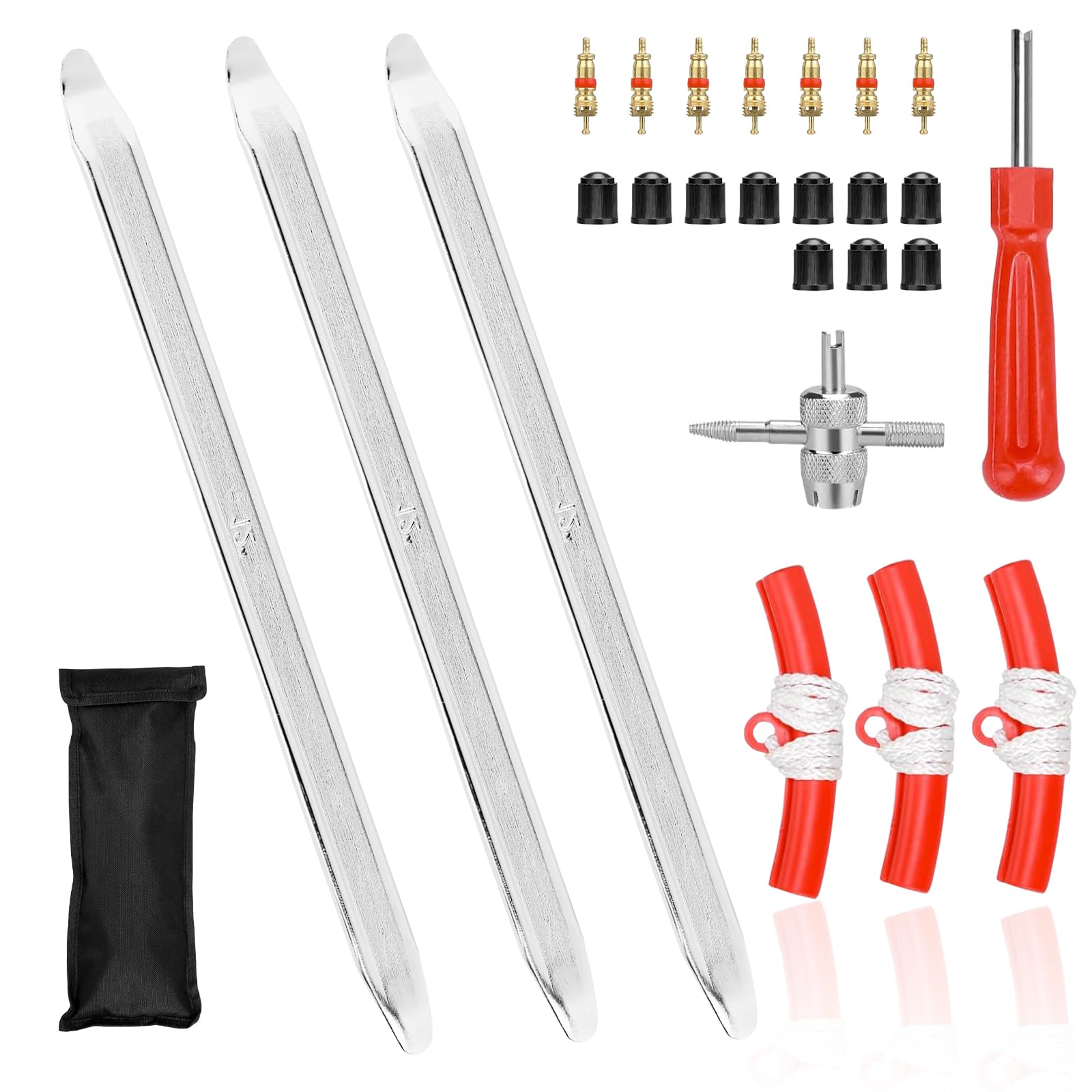 Vexran 3 Stück Montierhebel Reifen 30 cm mit 3 Felgenschützern, Reifenheber, Reifen Hebel Werkzeug Löffel, Montierstange Reparaturwerkzeuge für Motorrad Fahrrad Auto Reifen Wechseln Vexran 3 Stück Montierhebel Reifen 30 cm mit 3 Felgenschützern, Reifenheber, Reifen Hebel Werkzeug Löffel, Montierstange Reparaturwerkzeuge für Motorrad Fahrrad Auto Reifen Wechseln von Vexran