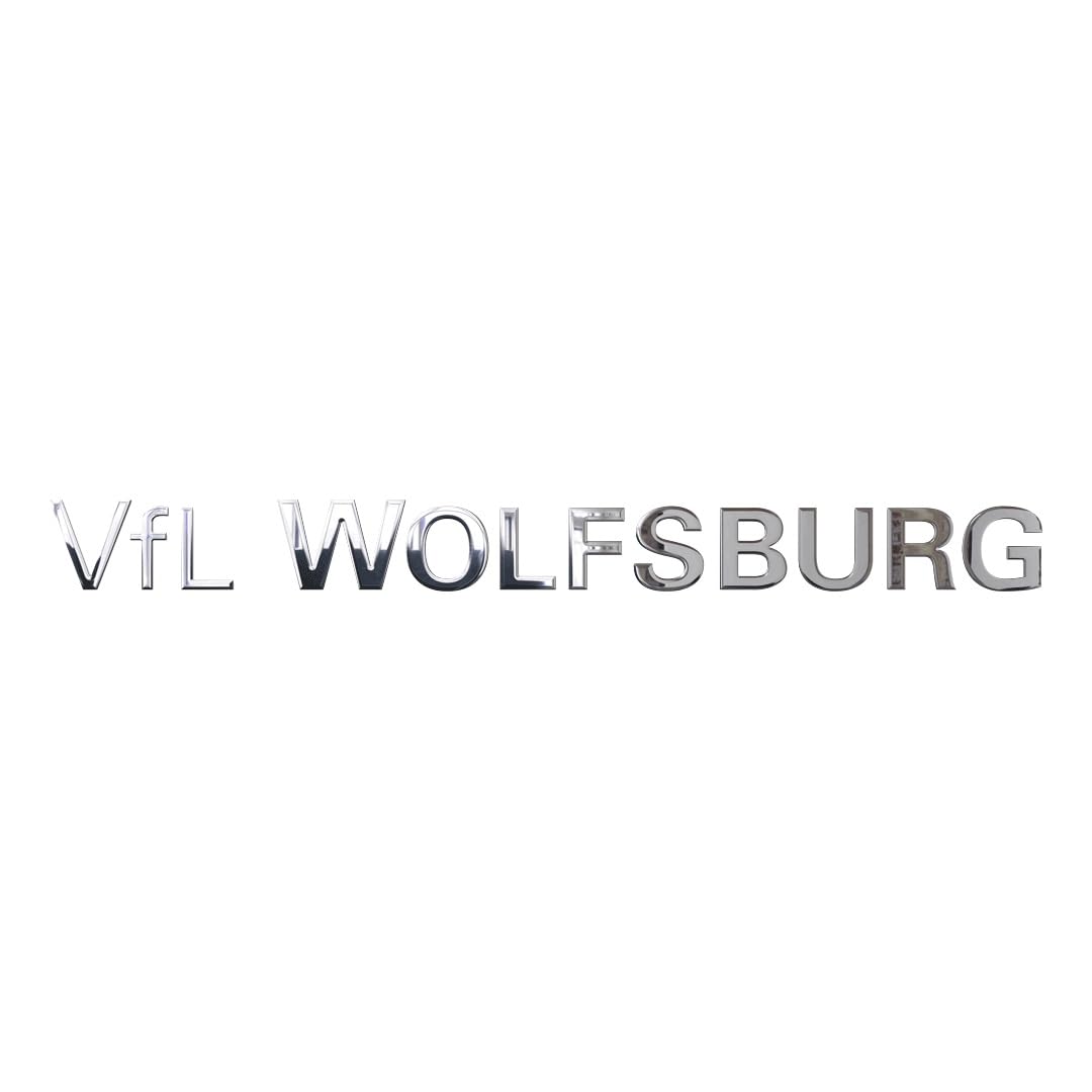 VfL Wolfsburg Aufkleber Sticker ** Chromflex - Schriftzug ** in 16cm x 1,3cm von VfL Wolfsburg