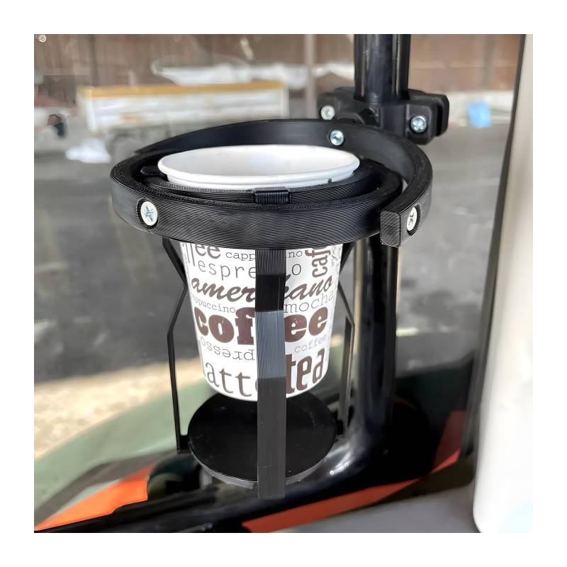 ViCUULY Gyroskopischer Getränkehalter, 3D-Getränkehalter Für Motorräder, Selbstnivellierender Getränkehalter Ohne Auslaufen, Verstellbarer, Zum Anklipsen Geeigneter Getränkehalter (Black) von ViCUULY