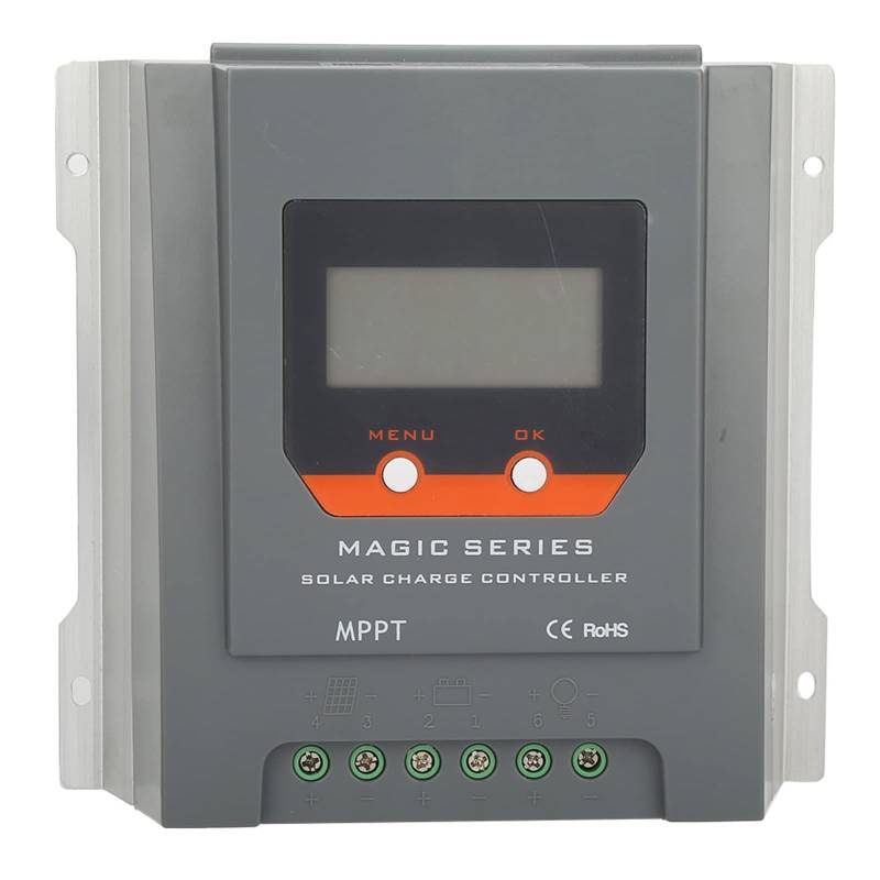 ViaGasaFamido 30A MPPT Solarladeregler, 12V / 24V LCD, Intelligenter Solarpanel-Laderegler mit Automatisch Einstellbarer LCD-Anzeige von ViaGasaFamido