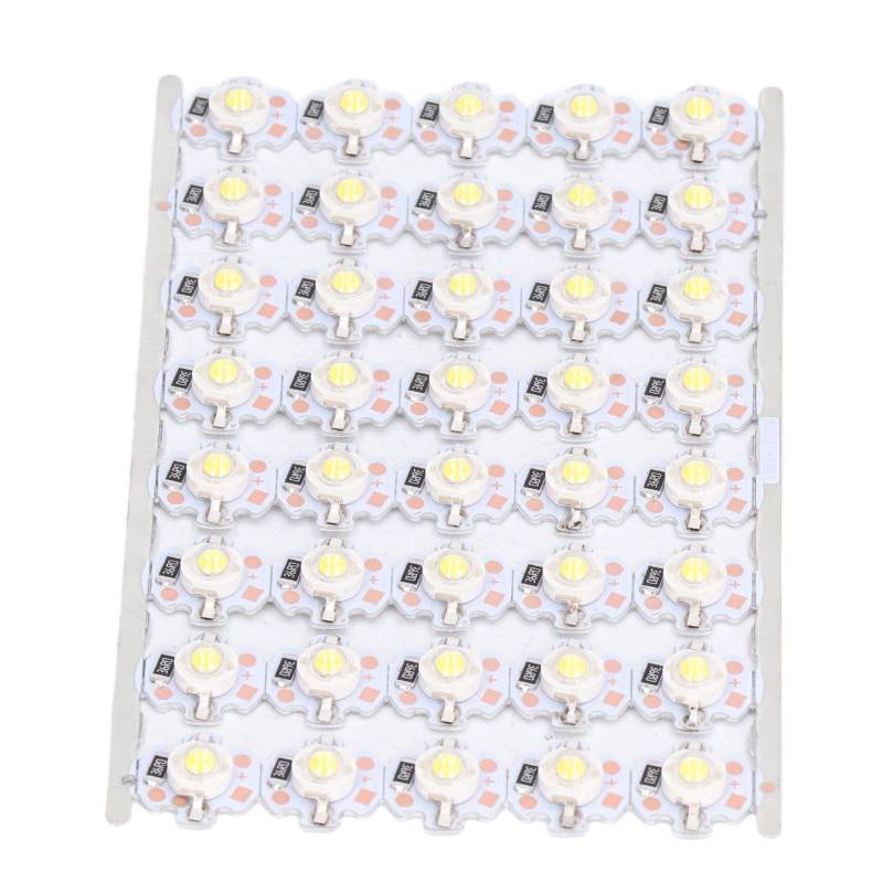 ViaGasaFamido DIY LAM LAMP -Chips Perlen mit Aluminiumplaque, Hochlichtquelle Gabinet Light Quelle 1W 12 V, Geeignet für Verkehr und Innenbeleuchtung (Neturallicht) von ViaGasaFamido