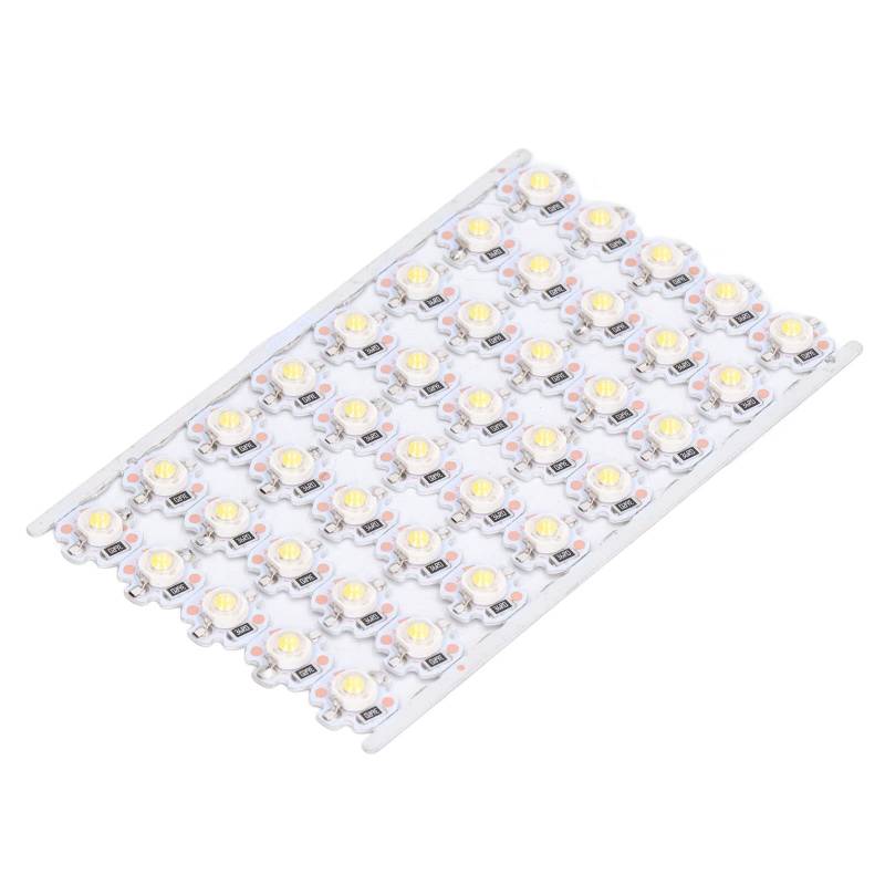 ViaGasaFamido DIY LAM LAMP -Chips Perlen mit Aluminiumplaque, Hochlichtquelle Gabinet Light Quelle 1W 12 V, Geeignet für Verkehr und Innenbeleuchtung (Warmes Licht) von ViaGasaFamido