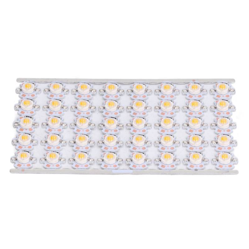 ViaGasaFamido DIY LAM LAMP -Chips Perlen mit Aluminiumplaque, Hochlichtquelle Gabinet Light Quelle 1W 12 V, Geeignet für Verkehr und Innenbeleuchtung (gelbes Licht) von ViaGasaFamido