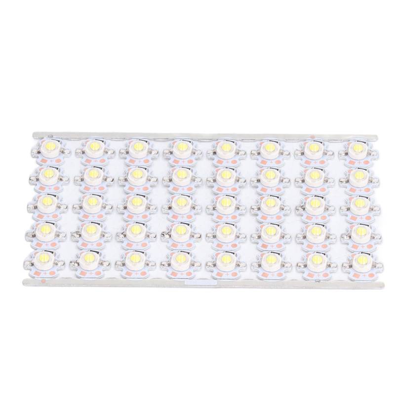 ViaGasaFamido DIY LAM LAMP -Chips Perlen mit Aluminiumplaque, Hochlichtquelle Gabinet Light Quelle 1W 12 V, Geeignet für Verkehr und Innenbeleuchtung (weißes Licht) von ViaGasaFamido