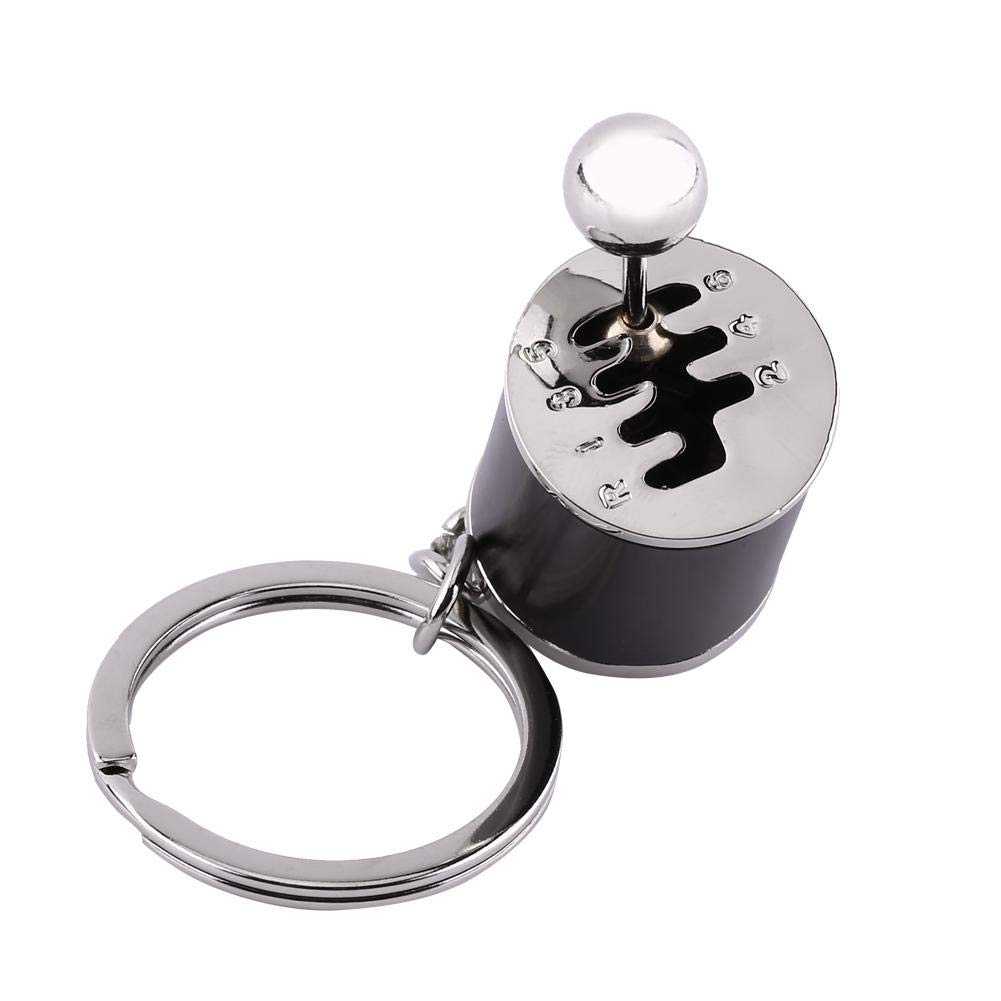 ViaGasaFamido Schlüsselanhänger für Auto, mehrfarbig, aus Metalllegierung, Schlüsselanhänger in Form eines automatischen Teils (4,05 x 1,61 x 0,8 Zoll) (8,00 x 7,00 x 3,00 cm, schwarz) von ViaGasaFamido
