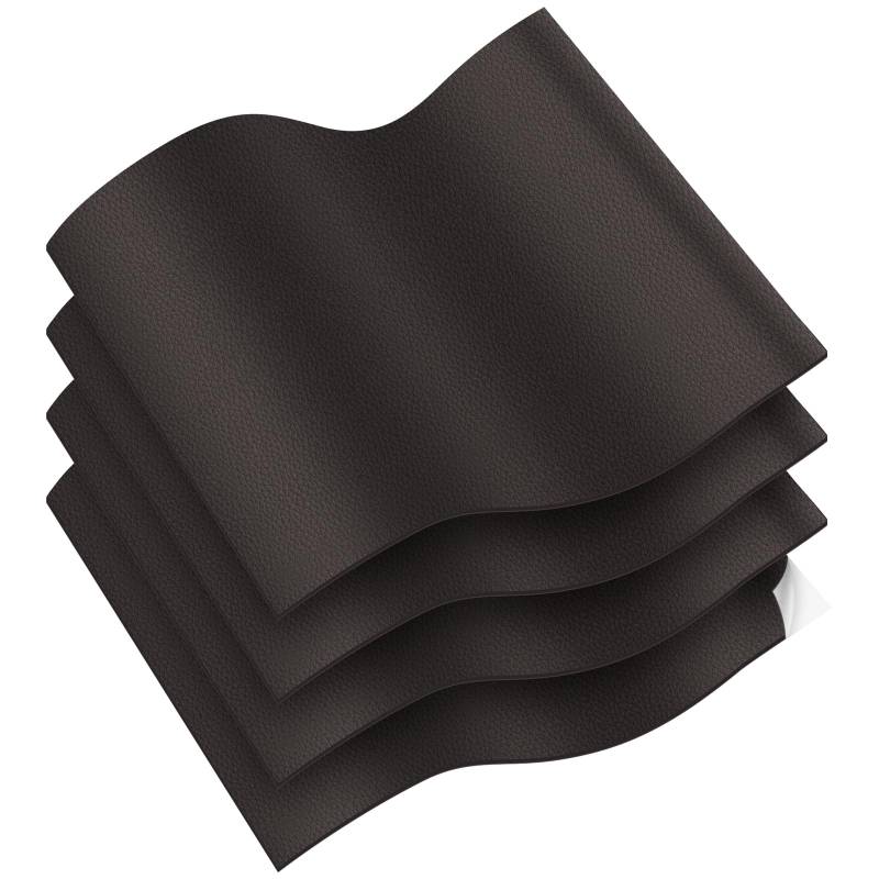 Vicloon Kunstleder selbstklebend,3 Stück Leder Reparatur Patch 19X14cm,Verschleißfest und kratzfest Leder Patch für couch Autositz Sofa Möbel Leder Reparatur, Leder Renovierung（Kaffee) von Vicloon