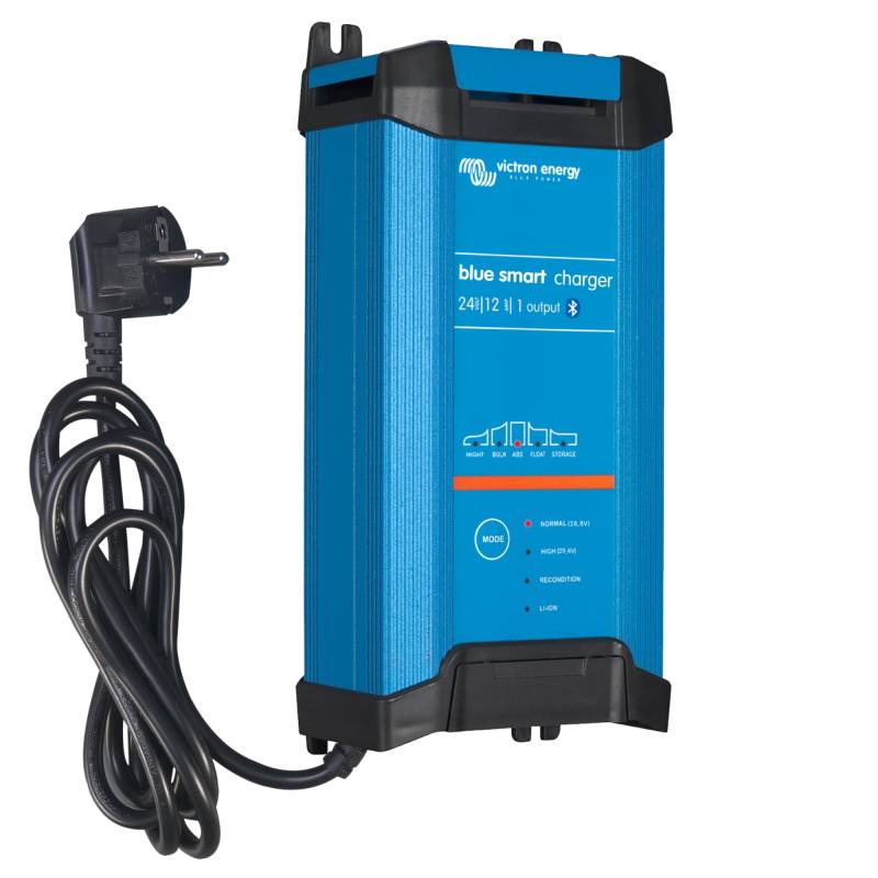 Victron Energy Blue Smart IP22 24-Volt 12 Ampere 230V, Einzelausgang Batterieladegerät CEE7/7, Bluetooth von Victron Energy