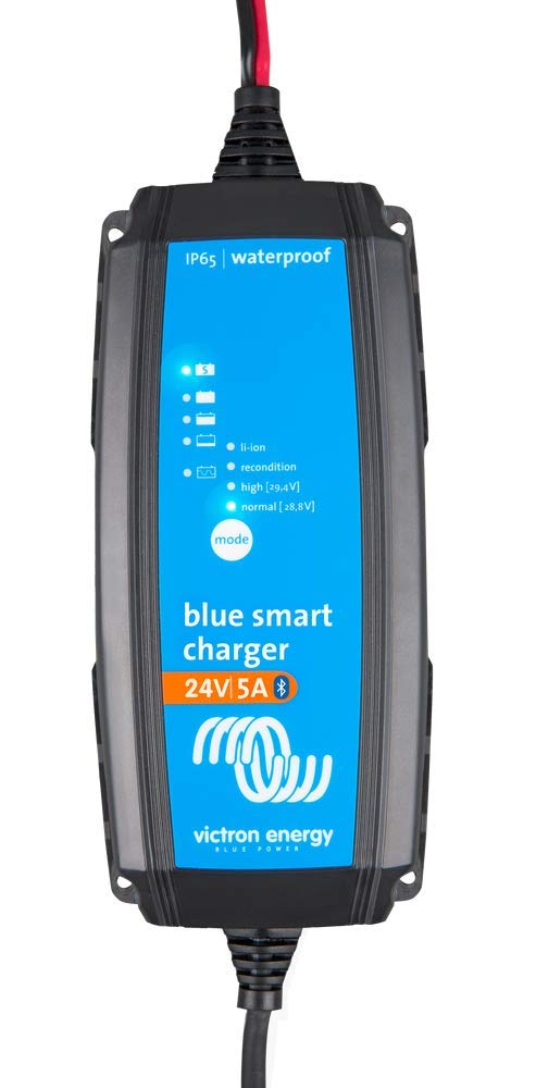 Victron Energy Blue Smart Batterie Ladegerät 24-Volt 5 Ampere 230V - Autobatterie Ladegerät - Batterieerhaltungsgerät und Desulfator - IP65 Geschützt - Bluetooth - CEE 7/17 Victron Energy Blue Smart Batterie Ladegerät 24-Volt 5 Ampere 230V - Autobatterie Ladegerät - Batterieerhaltungsgerät und Desulfator - IP65 Geschützt - Bluetooth - CEE 7/17 von Victron Energy