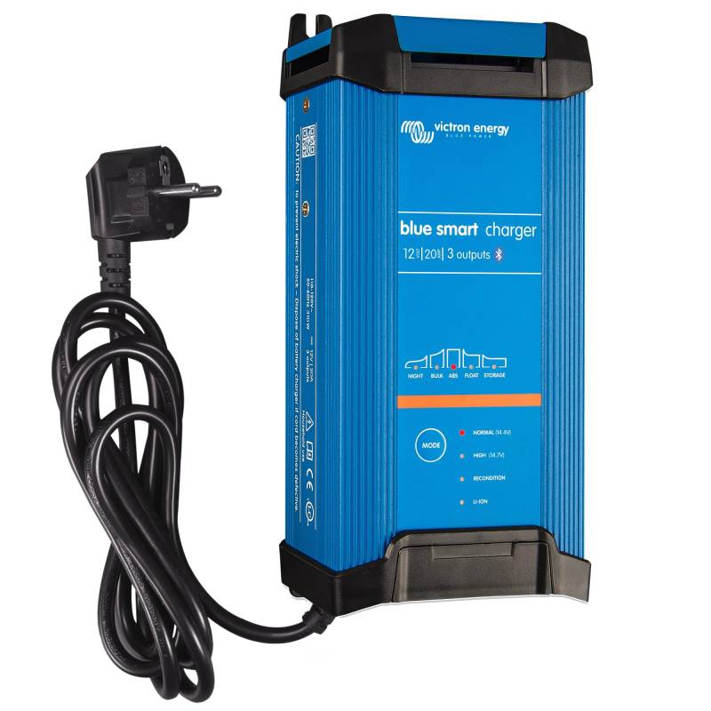 Victron Energy Blue Smart IP22 12-Volt 20 Ampere 230V, 3 Ausgang Ladegerät CEE 7/7, Bluetooth von Victron Energy