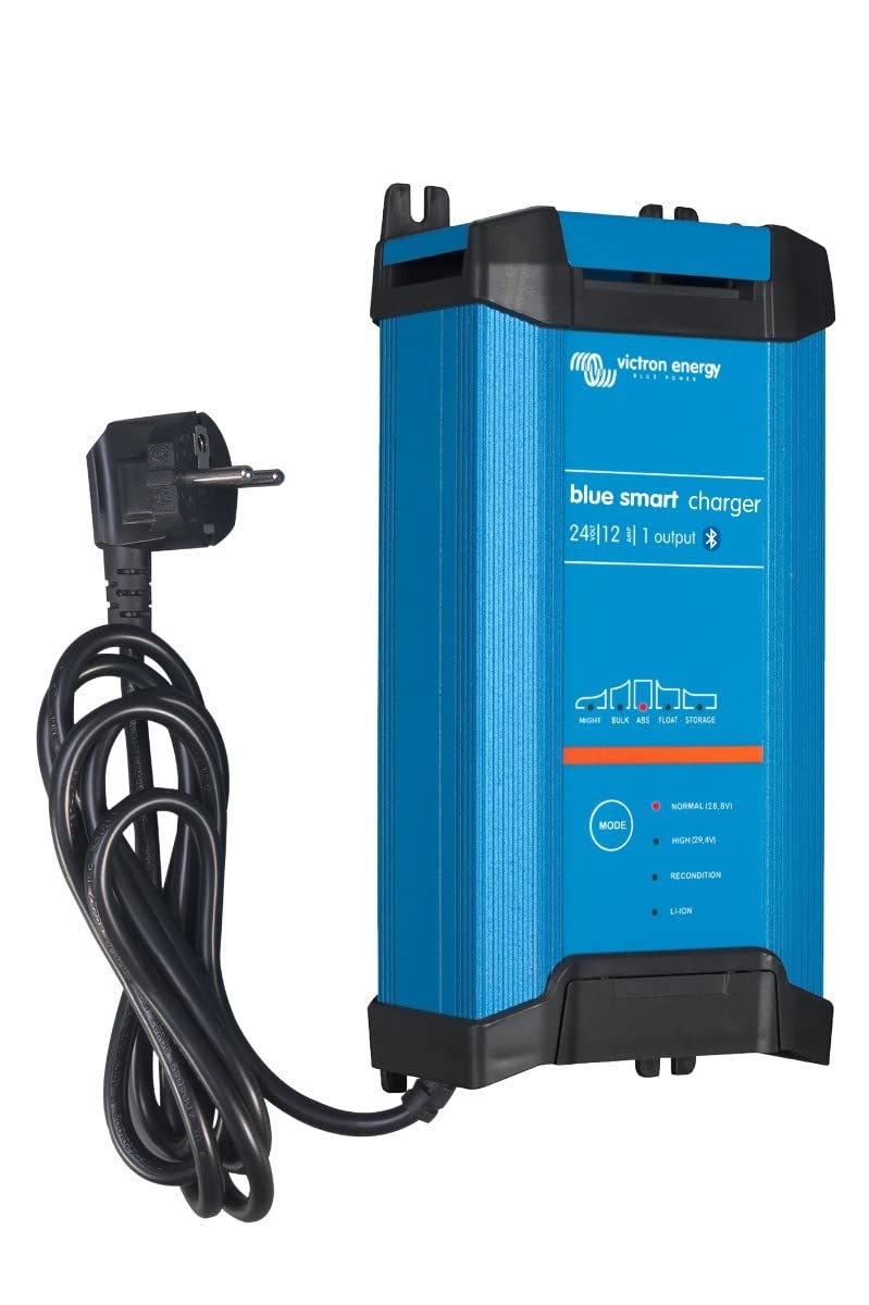 Victron Energy Blue Smart IP22 24-Volt 12 Ampere 230V, Einzelausgang Batterieladegerät CEE7/7, Bluetooth von Victron Energy