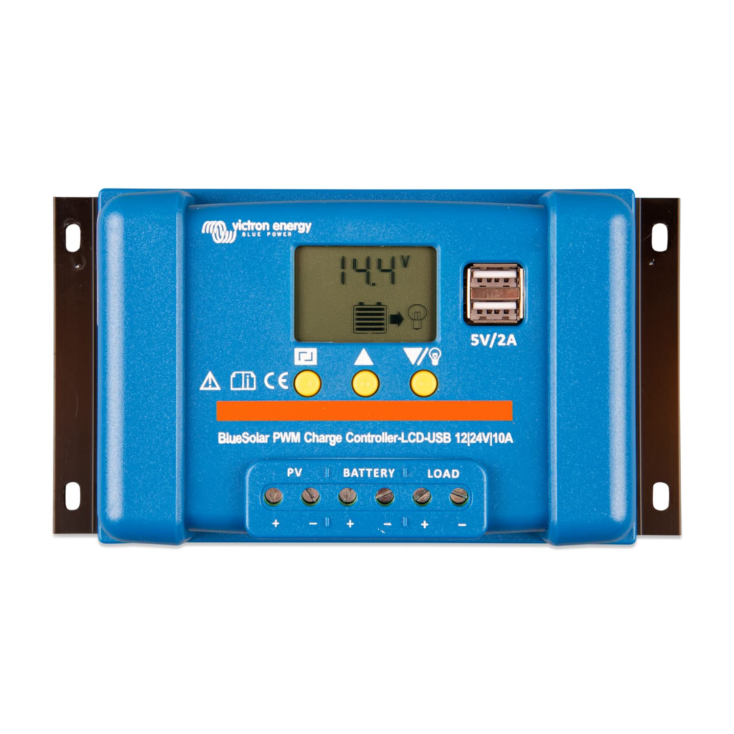 Victron Energy BlueSolar PWM-LCD&USB 12/24-Volt 10 Amp Solar Laderegler von Victron Energy