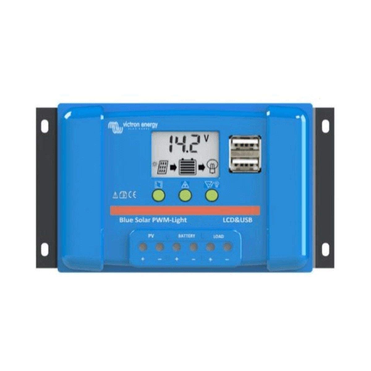 Victron Energy BlueSolar PWM-LCD&USB 12/24-Volt 5 Amp Solar Laderegler Victron Energy BlueSolar PWM-LCD&USB 12/24-Volt 5 Amp Solar Laderegler von Victron Energy
