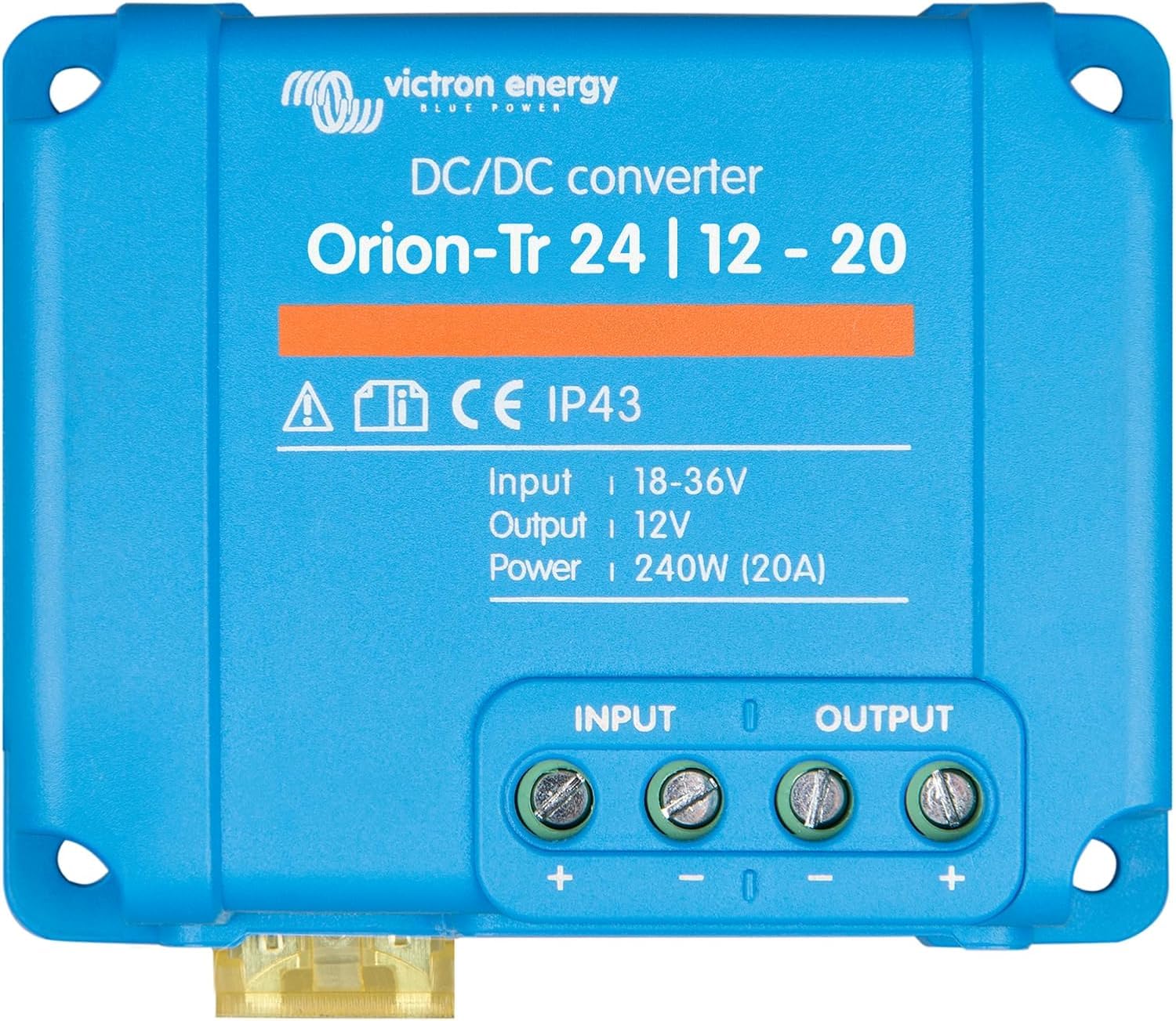 Victron Energy Orion-Tr Spannungswandler - 24/12-Volt 20 Ampere 240-Watt - IP43 Geschützt - DC-DC Konverter für Doppelbatteriesysteme - Nicht Isoliert von Victron Energy