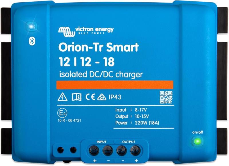 Victron Energy Orion-Tr Smart 12/12-Volt 18 Amp 220-Watt DC-DC Ladebooster, Isoliert (Bluetooth) von Victron Energy