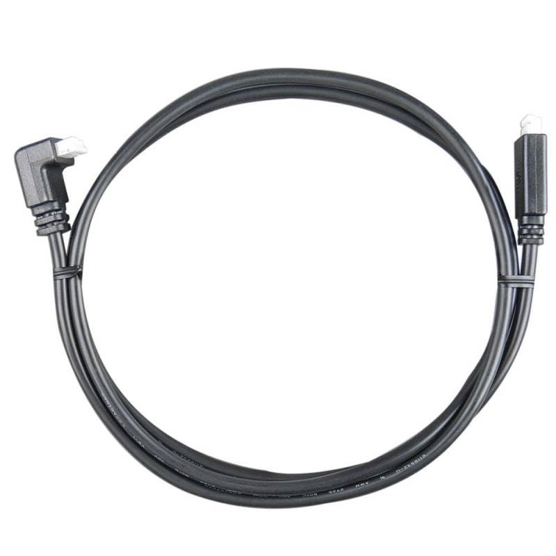 VE.DIRECT CABLE 0,3M (ONE SIDE RIGHT ANGLE CONN), black von Victron Energy