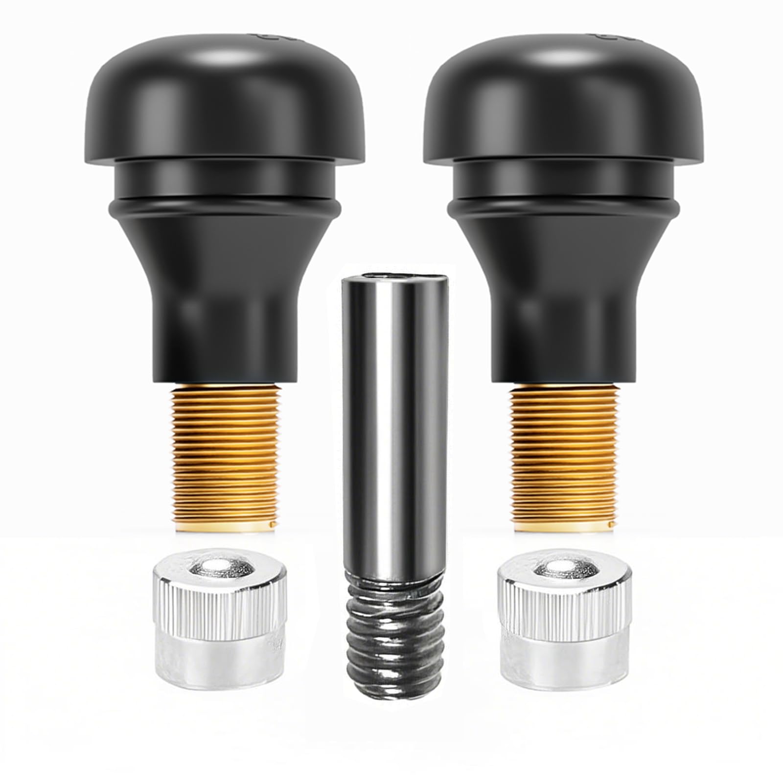 Vidsmow 2 Stück Tubeless Ventil and Extenderventil Ersatzventil Set für schlauchlose Reifen an E-Scootern, Rollern, Fahrrädern, Motorrädern, Transportern, Hoverboards und Wohnmobilen Vidsmow 2 Stück Tubeless Ventil and Extenderventil Ersatzventil Set für schlauchlose Reifen an E-Scootern, Rollern, Fahrrädern, Motorrädern, Transportern, Hoverboards und Wohnmobilen von Vidsmow