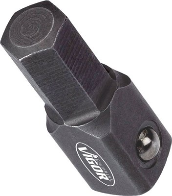 Vigor Bit Adapter - Sechskant 8 (5/16 Zoll) - Vierkant 3/8 - 30 mm [Hersteller-Nr. V3652N] von Vigor