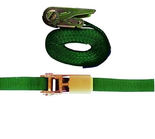 Gurtband für Anker, Vigor, grün, mit Ratsche, 25 mm, 5 m von Vigor