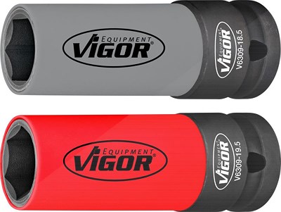 Vigor Schlagschrauber Steckschlüssel Satz - Anzahl Werkzeuge: 2 [Hersteller-Nr. V6309] von Vigor