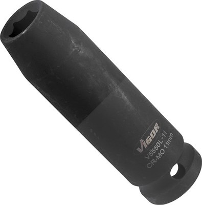 Vigor Schlagschrauber Steckschlüsseleinsatz - 1/2 - Sechskant - 11mm [Hersteller-Nr. V5550L-11] von Vigor