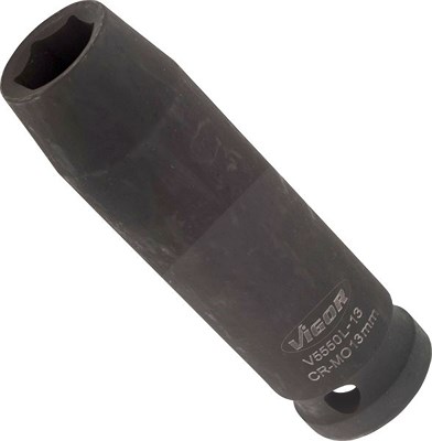 Vigor Schlagschrauber Steckschlüsseleinsatz - 1/2 - Sechskant - 13mm [Hersteller-Nr. V5550L-13] von Vigor