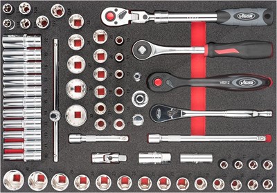 Vigor Steckschlüssel Satz - Anzahl Werkzeuge: 65 [Hersteller-Nr. V6822] von Vigor