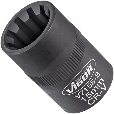 Vigor Steckschlüsseleinsatz - 3/8 - Innen-Sechskant Profil - 8 mm [Hersteller-Nr. V7158-8] von Vigor