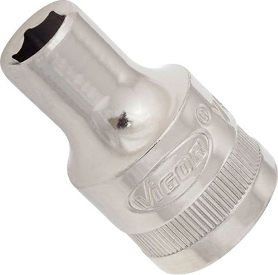 Vigor Steckschlüsseleinsatz - Vierkant 1/2 - Sechskant Profil - 8 mm [Hersteller-Nr. V4709N] von Vigor