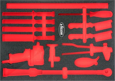 Vigor 2-Komponenten Weichschaum-Einlage - leer - für V6812 [Hersteller-Nr. V6812-L] von Vigor