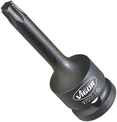 Vigor Schlagschrauber Schraubendreher-Einsatz - 1/2 - TORX® - T45 [Hersteller-Nr. V7017-T45] von Vigor