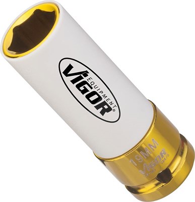 Vigor Schlagschrauber Steckschlüsseleinsatz - 1/2 - Sechskant - 19mm [Hersteller-Nr. V2473] von Vigor