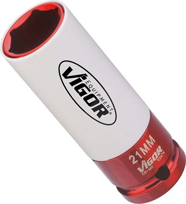 Vigor Schlagschrauber Steckschlüsseleinsatz - 1/2 - Sechskant - 21mm [Hersteller-Nr. V2474] von Vigor