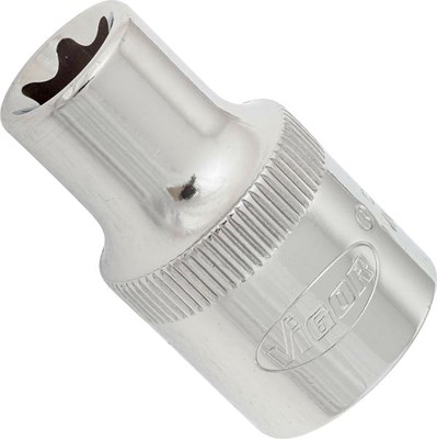Vigor TORX® Steckschlüsseleinsatz - 1/2 - Außen TORX® Profil - E12 [Hersteller-Nr. V2732] von Vigor