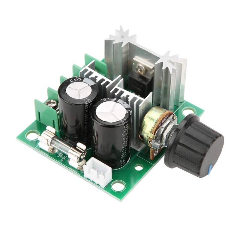 10A Motordrehzahlregler, 12V-40V 10A PWM DC Motorregler Stufenlos Variabler Drehzahlschalter von Vikye