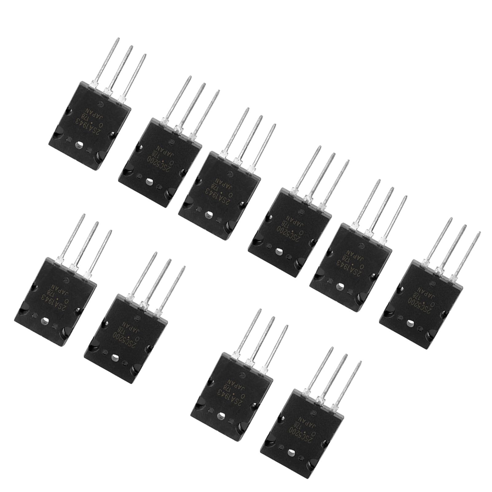 5 Paar Transistor, 5 Stück 2SA1943 Transistor und 5 Stück 2SC5200 Transistor Elektronische Komponente High Power Matched Audio Transistor 5 Paar Transistor, 5 Stück 2SA1943 Transistor und 5 Stück 2SC5200 Transistor Elektronische Komponente High Power Matched Audio Transistor von Vikye