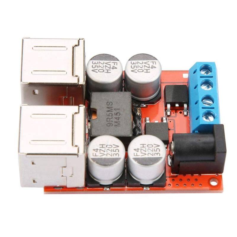 DC Abwärtswandler, 12V 24V 8-35V bis 5V 8A 4 Kanal USB Ladegerät Versorgungsspannung Step Down-Modul von Vikye