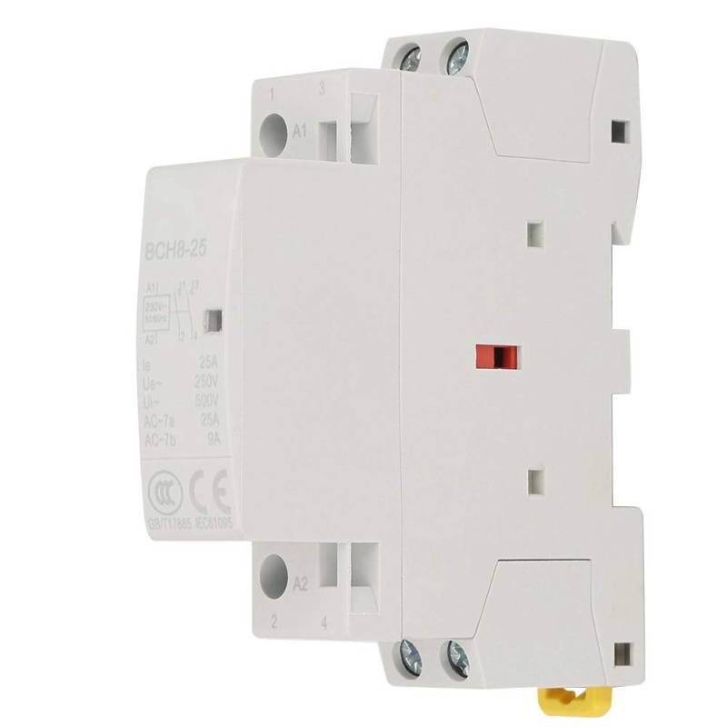 Haushalts-AC-Schütz, 2P 1NO 1NC 25A AC-Schütz 220V/230V 50/60HZ Din-Schiene Haushalts-AC-Schütz aus hochwertigem Material und für verschiedene Arbeitsumgebungen geeignet von Vikye