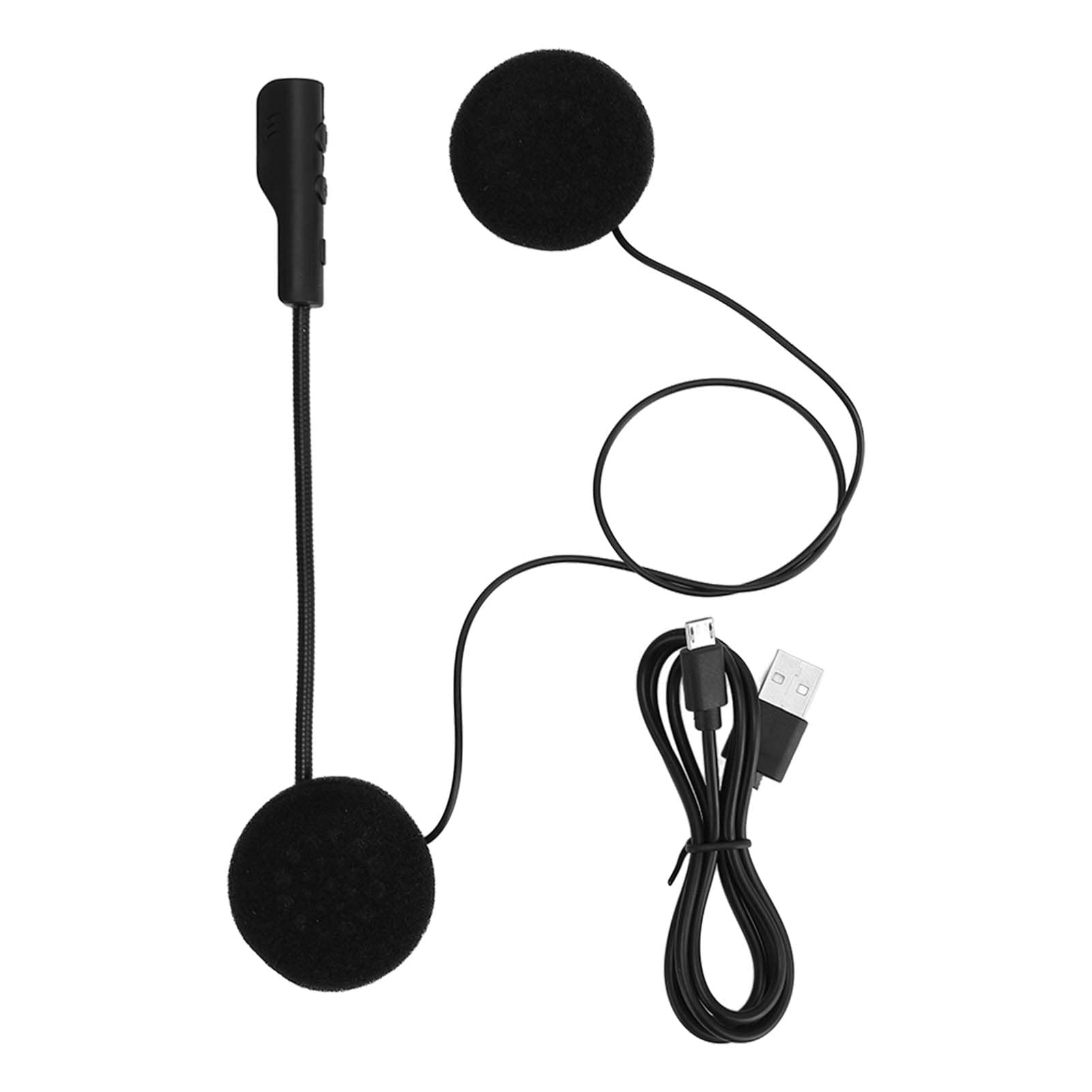 Motorradhelm-Bluetooth-Headset, M5H Bluetooth 5.0-Rauschunterdrückungs-Sport-Headset, Multifunktions-Funkkopfhörer, Passend für Motorradhelm, Automatische Beantwortung von Vikye