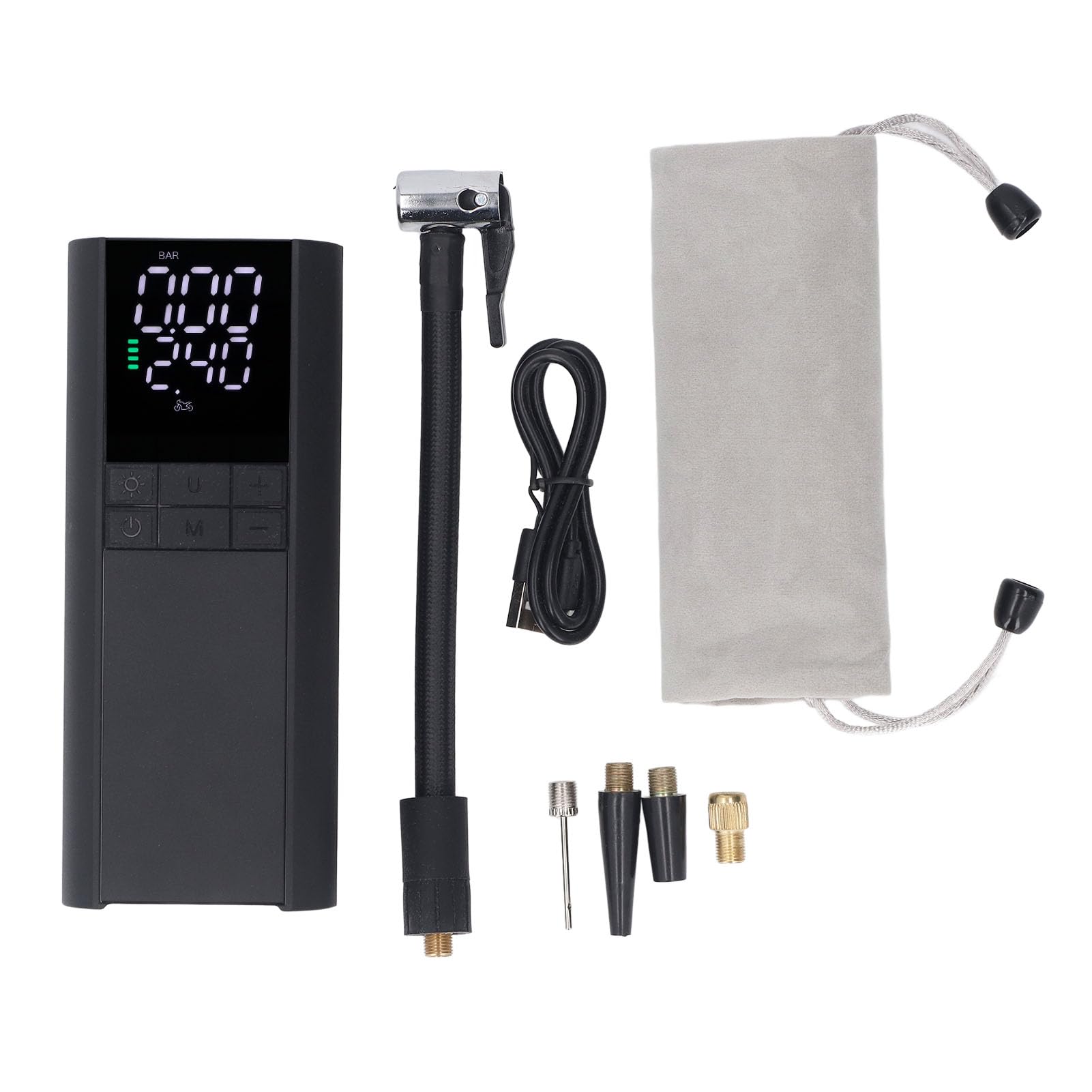 Vikye Reifenflüsse Tragbarer Luftkompressor, Luftpumpe für Autorreifen mit Digitalem Druckmessgerät, 8000 -mAh -Batterie mit LED -Licht für Auto -Motorradkugeln Vikye Reifenflüsse Tragbarer Luftkompressor, Luftpumpe für Autorreifen mit Digitalem Druckmessgerät, 8000 -mAh -Batterie mit LED -Licht für Auto -Motorradkugeln von Vikye