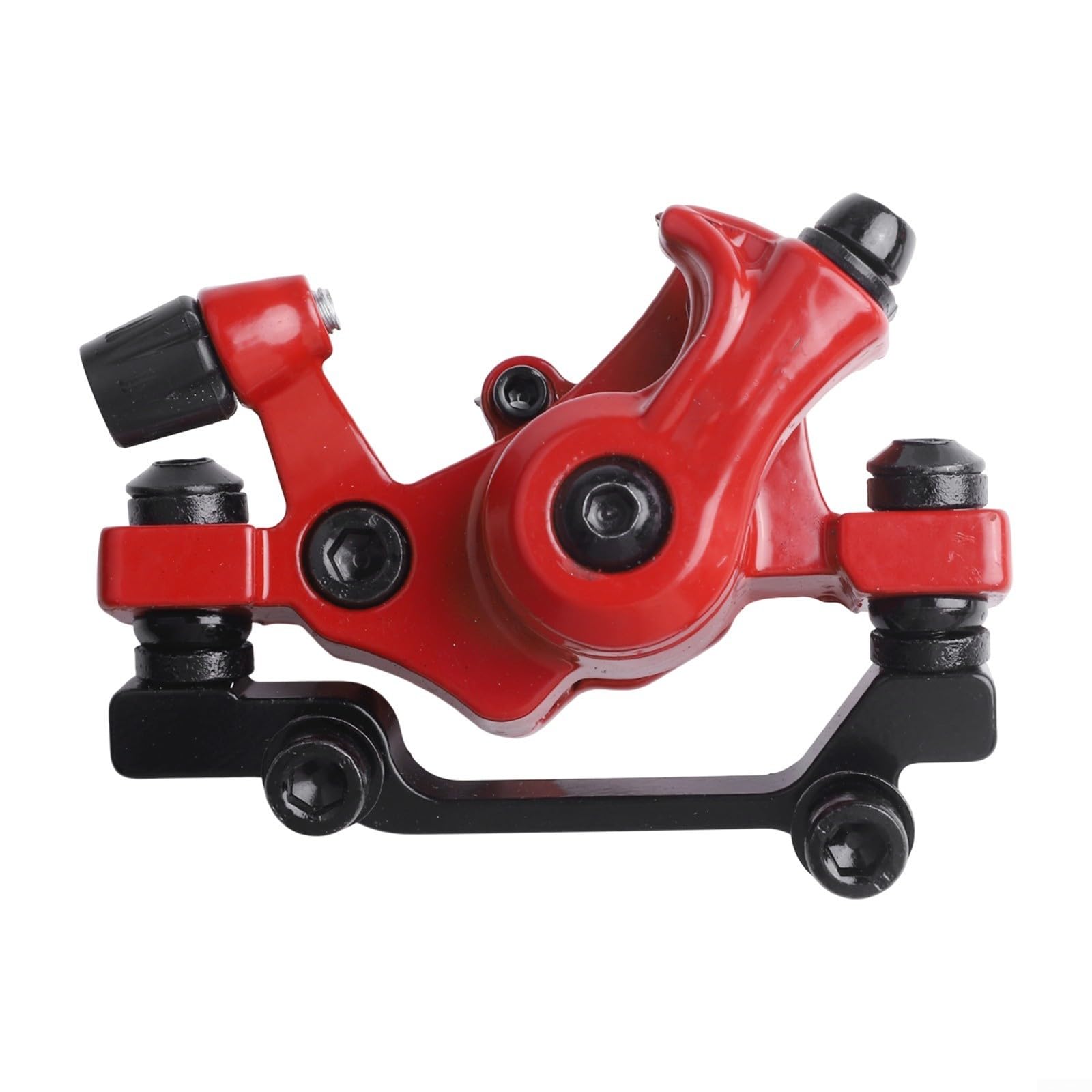 Fahrrad-Scheibenbremsen-Set für 140 mm und 160 mm hintere und vordere Positionen, Aluminiumlegierungskonstruktion (Rot R160/F180) von Vilgftyiet