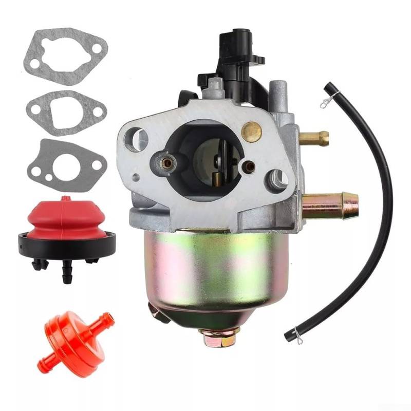 Vilgftyiet Vergaser für Powermore 140CC Rasenmäher Teile Aftermarket Vergaser Kraftstoffeffizienz Einfache Installation Metallkonstruktion Kostengünstiger Ersatz Motor Wartung von Vilgftyiet