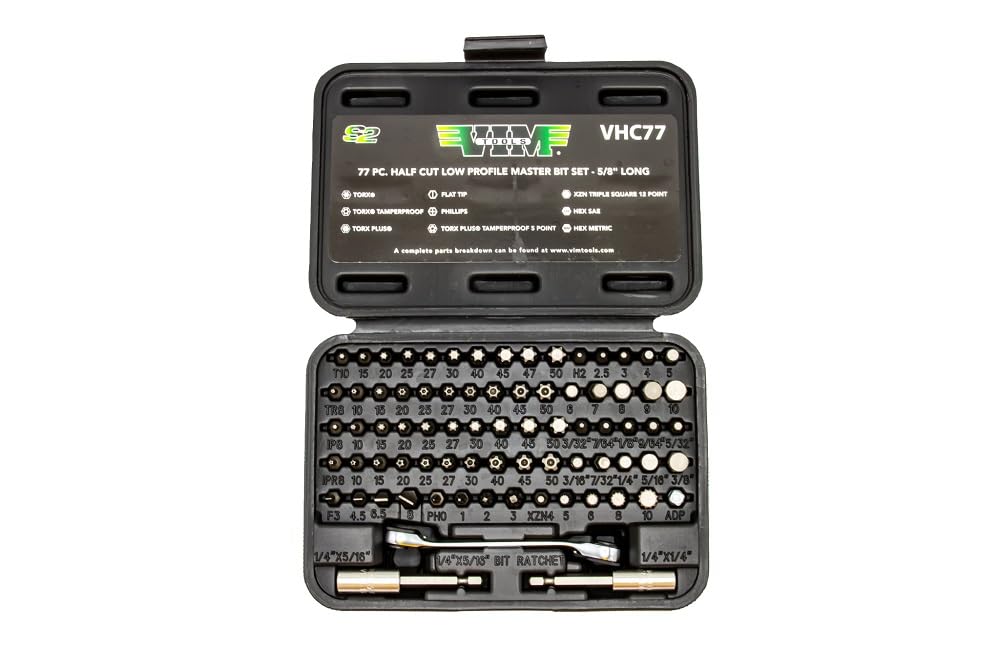 Vim Tools vhc77 'Satz' Half Cut Gedrungen Bit Set von Vim Products