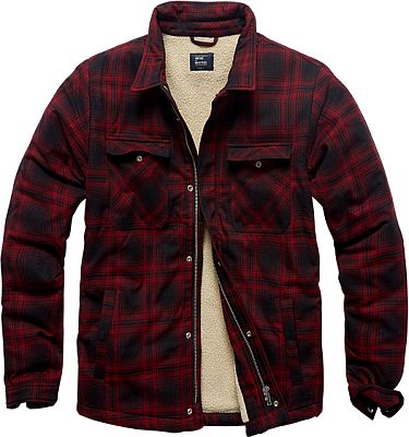 Vintage Industries Class Sherpa, Hemd/Textiljacke - Dunkelrot/Schwarz - XXL Vintage Industries Class Sherpa, Hemd/Textiljacke - Dunkelrot/Schwarz - XXL von Vintage Industries