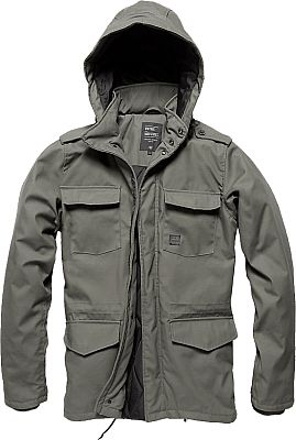 Vintage Industries Darren Parka, Textiljacke wasserdicht - Grau - 3XL von Vintage Industries