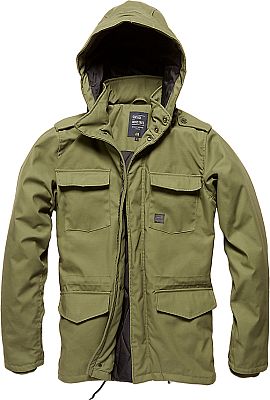 Vintage Industries Darren Parka, Textiljacke wasserdicht - Hell Oliv - 3XL von Vintage Industries