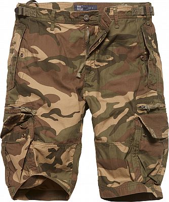 Vintage Industries Gandor Camo, Cargo-Shorts - Braun/Oliv/Beige - XS Vintage Industries Gandor Camo, Cargo-Shorts - Braun/Oliv/Beige - XS von Vintage Industries