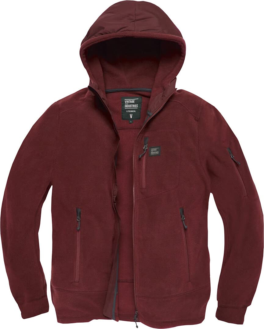 Vintage Industries Lanford Polar Fleece Jacke, burgunderrot, S Vintage Industries Lanford Polar Fleece Jacke, burgunderrot, S von Vintage Industries