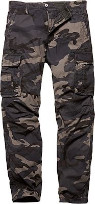 Vintage Industries Reef Camo, Cargohose - Dunkelbraun/Schwarz/Dunkelbeige - S von Vintage Industries